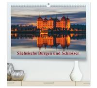 Sächsische Burgen und Schlösser (hochwertiger Premium Wandkalender 2026 DIN A2 quer), Kunstdruck in Hochglanz: Sächsische Burgen und Schlösser, der ... Burgen und Schlösser im Freistaat Sachsen.