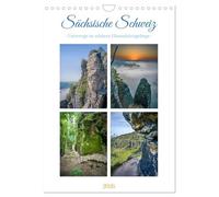 Sächsische Schweiz - Unterwegs im schönen Elbsandsteingebirge (Wandkalender 2026 DIN A4 hoch), CALVENDO Monatskalender: Entdecke die magische ... aus dem wildromantischen Elbsandsteingebirge.