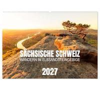 Sächsische Schweiz - Wandern im Elbsandsteingebirge (Wandkalender 2027 DIN A2 quer), CALVENDO Monatskalender: Impressionen aus der Sächsischen Schweiz mit Ortsangaben zum Nachwandern