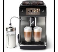 Saeco GranAroma Deluxe SM6685/00 Machine Expresso Entièrement Automatique 15 bar, Broyeur 12 paramètres, Réservoir 1.8L, Écran TFT Couleur, Compatibilité AquaClean