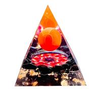 Saefheled Générateur d'énergie Pyramide Orgone,Pyramide de Cristal de guérison Orgonite Pierre Arc-en-Ciel&Obsidienne Réduisez Le Stress Ajustez Le Chakra Traiter et méditation.Attirer Chance&succès