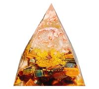 Saefheled La pyramide de cristal d'Ogonnie de l'arbre de la vie faite à la main,Cristal blanc Pierre d'oeil de tigre l'énergie positive du Reiki pour la guérison de la richesse,outil de méditation