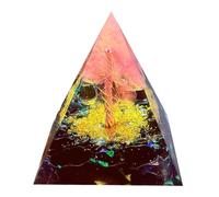 Saefheled La pyramide de cristal d'Ogonnie de l'arbre de la vie faite à la main,Obsidienne l'énergie positive du Reiki pour la guérison de la richesse d'Ogonnie, outil de méditation chanceux