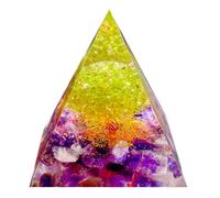 Saefheled La pyramide de cristal d'Ogonnie de l'arbre de la vie faite à la main,Péridot Améthyste l'énergie positive du Reiki pour la guérison de la richesse d'Ogonnie, outil de méditation chanceux