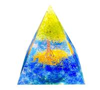 Saefheled La pyramide de cristal d'Ogonnie de l'arbre de la vie faite à la main,Péridot l'énergie positive du Reiki pour la guérison de la richesse d'Ogonnie, outil de méditation chanceux