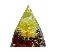 Saefheled La pyramide de cristal d'Ogonnie de l'arbre de la vie faite à la main,Péridot Obsidienne l'énergie positive du Reiki pour la guérison de la richesse d'Ogonnie, outil de méditation chanceux