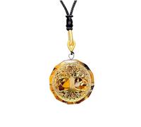 Saefheled pendentif de cristal Ogoni avec une corde réglable,d'oeil de tigre collier de pierre thérapeutique pour l'équilibre mental,la méditation,le yoga, le Reiki,cadeaux pour hommes et femmes