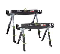 Sägebock Klappbock Werkbock 2.0 DELUXE 9-Fois Hauteur Réglable Acier 1300 KG 2X