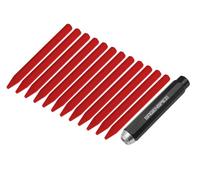 Sägenspezi Craie forestière rouge (12 pièces) avec porte-craie