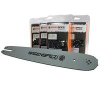 Sägenspezi Guide de 35cm 3/8"P 1,3mm et 4 chaînes à gouge semi-carrée pour Stihl 020T 200T 020 T MS 200