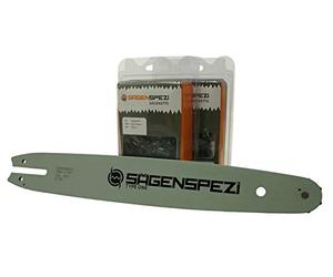 Sägenspezi Guide de 35cm 3/8"PM 1,1mm et 2 chaînes à gouge semi-carrée pour Stihl MSE 141