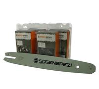Sägenspezi Guide de 35cm 3/8"PM 1,1mm et 4 chaînes à gouge semi-carrée pour Stihl 017 MS170