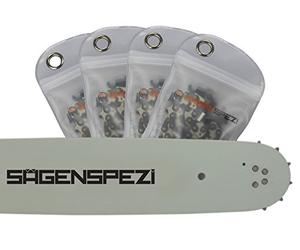 Sägenspezi Guide de 35cm 3/8"PM 52 maillons 1,1mm et 4 chaînes à gouge semi-carrée pour Makita UC3541A