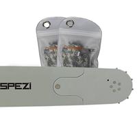 Sägenspezi Guide de 75cm 3/8" 98 maillons 1,5mm et 2 chaînes à gouge carrée pour Husqvarna 395