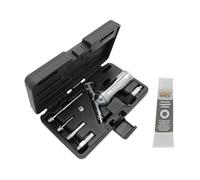 Sägenspezi Kit de presse à graisse pour pignon de renvoi ou universel avec pinceau de lubrification et de nombreuses autres pointes, y compris 100 g de graisse universelle longue durée MoS2