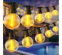 SAEIHGAE Guirlande Exterieur Lumineuse Led Guirlandes - 30M Guinguette Exterieure G40 100FT IP44 girlandes de lumières Étanche Ampoule pour Jardin Terrasse Balcon Mariage Exterieure Décoration
