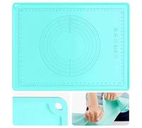 SAEIV Tapis de cuisson en silicone - 70 x 50 cm - Antidérapant - Épais - Revêtement anti-adhésif avec fonction de mesure - Avec bords épais - Sans BPA