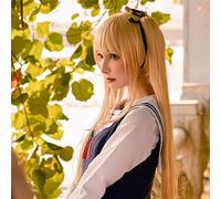 Saekano: comment élever une petite amie ennuyeuse Eriri Spencer Sawamura perruque Cosplay longue droite de 70 cm pour les femmes queue de cheval griffe d'or