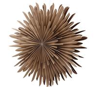 Sälen étoile de Noël avec lumière papier Ø80 cm suspension marron.