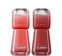 Saemmy Ade Shot Tint (01, 06) Colorant à lèvres coréen à base d'eau avec finition hydratante, brillance volumineuse et rayonnante, confort durable, 0,1 fl. oz