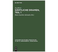 Sämtliche Dramen, Teil 1