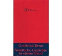 Sämtliche Gedichte Benn, Gottfried (Auteur)