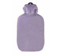 Sänger Bouillotte en caoutchouc de 2 l avec housse en peluche classique de couleur violet pastel