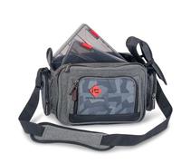 Sänger Top Tackle Systems Iron Claw Jig Bag I Sac de pêche en polyester 400D Noir 40 x 24 x 21 cm avec 2 boîtes Vario pour la pêche au carnassier