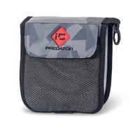 Sänger Top Tackle Systems Iron Claw Softlure Case I Sac de bas de ligne en polyester avec pochettes transparentes pour pêcheurs carnassiers Gris 18 x 5 x 19 cm