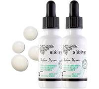 SAEVE Sérum Botanique Booster Éclat Anti-Taches - Sérum Visage Éclaircissant au Pois & Vitamine C - Corrige les Taches (Soleil, Âge) et Unifie le Teint - 95% Naturel - 30 ml*2 Pcs