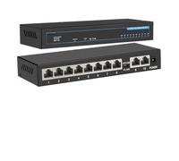 SAEVVCJWW 1 pièces commutateur Gigabit 10 Ports commutateur Ethernet 1000Mbps commutateur réseau Gigabit commutateur Rapide (Size : 1010G)