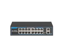 SAEVVCJWW Commutateur POE 16 Ports commutateur Ethernet Rapide 100 Mbps commutateur réseau IEEE 802.3 AF/at (Size : X16F20GB)
