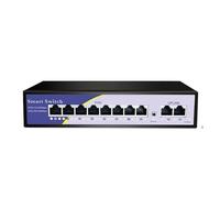 SAEVVCJWW Commutateur POE 48 V, 8 Ports, 100 Mbps, commutateur Ethernet IEEE 802.3 AF/at