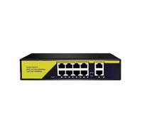 SAEVVCJWW Commutateur POE Gigabit commutateur Rapide Ethernet 10 Ports 1000 Mbps 8 Ports avec 2 Ports de Liaison Montante