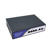 SAEVVCJWW Commutateur POE Gigabit Complet 1000 Mbps 4 POE 1 Liaison Montante 1 SFP IEEE 802.3AF commutateur réseau Rapide Ethernet