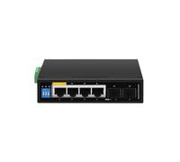 SAEVVCJWW Commutateur POE Gigabit Industriel, 5/6 Ports, 100/1000 Base-t, DIN IP30, commutateur réseau Ethernet, Protection Contre la Foudre, Max BT90W (Size : ZX500-AXG-42S)