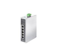 SAEVVCJWW Commutateur POE Industriel 5 Ports 100M, commutateur réseau Mural 100Base-T sur Rail DIN 120W VLAN TL-SF1005P
