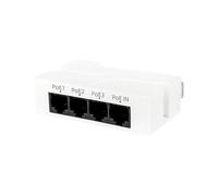 SAEVVCJWW Extension POE 4 Ports 10/100Mbps 1 à 3 répéteur de commutateur réseau avec Fonction Plug and Play IEEE802.3af