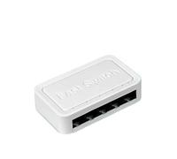 SAEVVCJWW Mini commutateur réseau Gigabit 10/100/1000Mbps, commutateur Ethernet à 5 Ports, séparateur Internet, Hub RJ45 de Bureau (Size : 1000M US White)