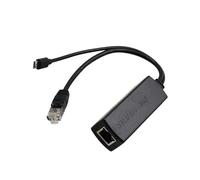 SAEVVCJWW Répartiteur POE Gigabit 48V à 5V 12V Micro USB/Type-C/DC 10/100/1000Mbps Alimentation sur Ethernet (Size : 5.5x2.1mm 5V 2.4A, Color : 100Mbps)