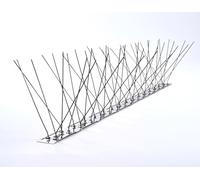 SAFA Pics anti-pigeons 5 rangs 0,5 m en acier inoxydable pour cornichons, auvents, balcons, répulsif efficace contre les oiseaux et autres oiseaux de taille similaire