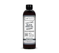 Safah's Natural - Huile de graines noires pressée à froid 100 % pure - Idéale pour la croissance des cheveux, les soins capillaires et le visage - Nourriture naturelle pour une peau éclatante et des