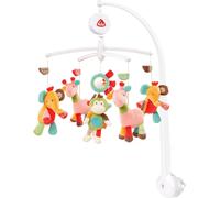 Safari 074291 Mobile Musical Safari Ronde À Carillon Avec Animaux De Safari Multicolores Pour Écouter Et S¿Étonner À Fixer Au Lit Pour Les Bébés De 0-5 Mois Hauteur : 65 Cm, Ø 40 Cm