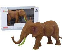 Safari à dos d'éléphant d'Afrique, figurine brune à collectionner