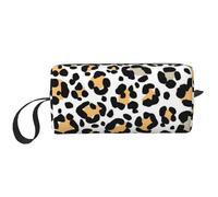 Safari à imprimé Animal en Pierre léopard, Trousse de Maquillage Trousse à cosmétiques Trousse de Toilette de Voyage Portable Pochette de Maquillage