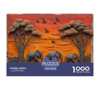 Safari Africain Secours Pièces Découpées Précisément Idéal pour Réduire Le Stress, La Calme Mentale Et Profiter De Moments De Loisir 52x38cm/1000pcs