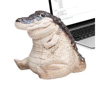 Safari Animals Figures | Simulation Crocodile Figurines | Desktop Ornament Statue, Résine Animal Figurines For Patio, Balcony Or Garden Decor