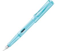 Safari Aquasky - Stylo Plume Avec Grip Ergonomique Et Plume Acier Poli En Taille F - Matière Plastique Robuste Asa - Avec Cartouche T 10 Bleu - Droitier.[G387]