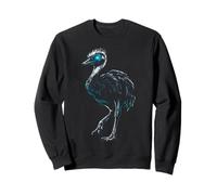 Safari aux Yeux Bleus Autruche pour Amoureux des Animaux Sweatshirt