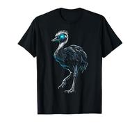 Safari aux Yeux Bleus Autruche pour Amoureux des Animaux T-Shirt